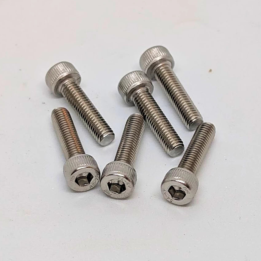 Australian stainless steel M5×20mm hex bolts (A2 grade) for scooter rim and rotor mounting.