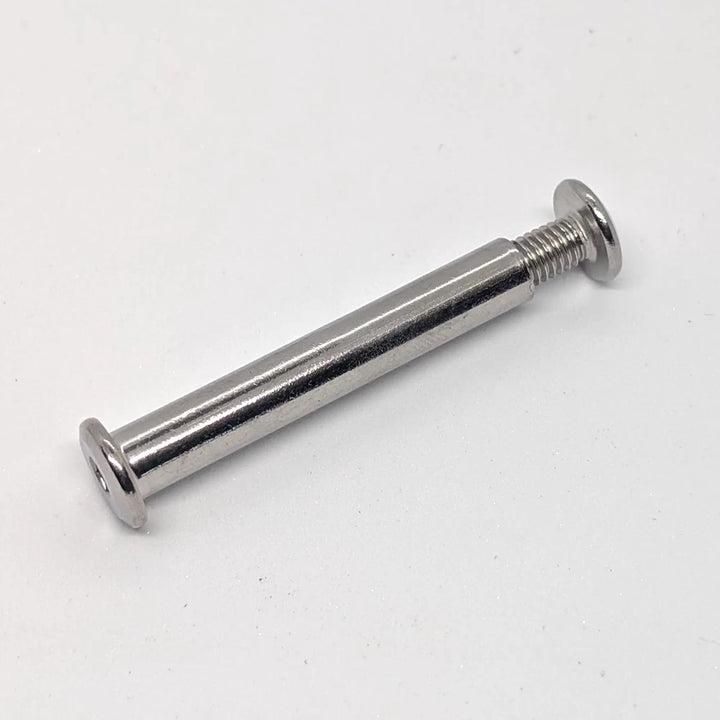 assembled pivot bolt and sleeve showing thread connection.