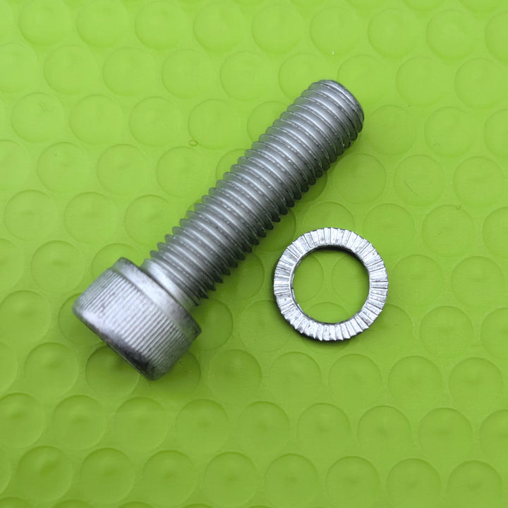 M12 45mm Dacromet main stem bolt and Nord-Lock washer set
