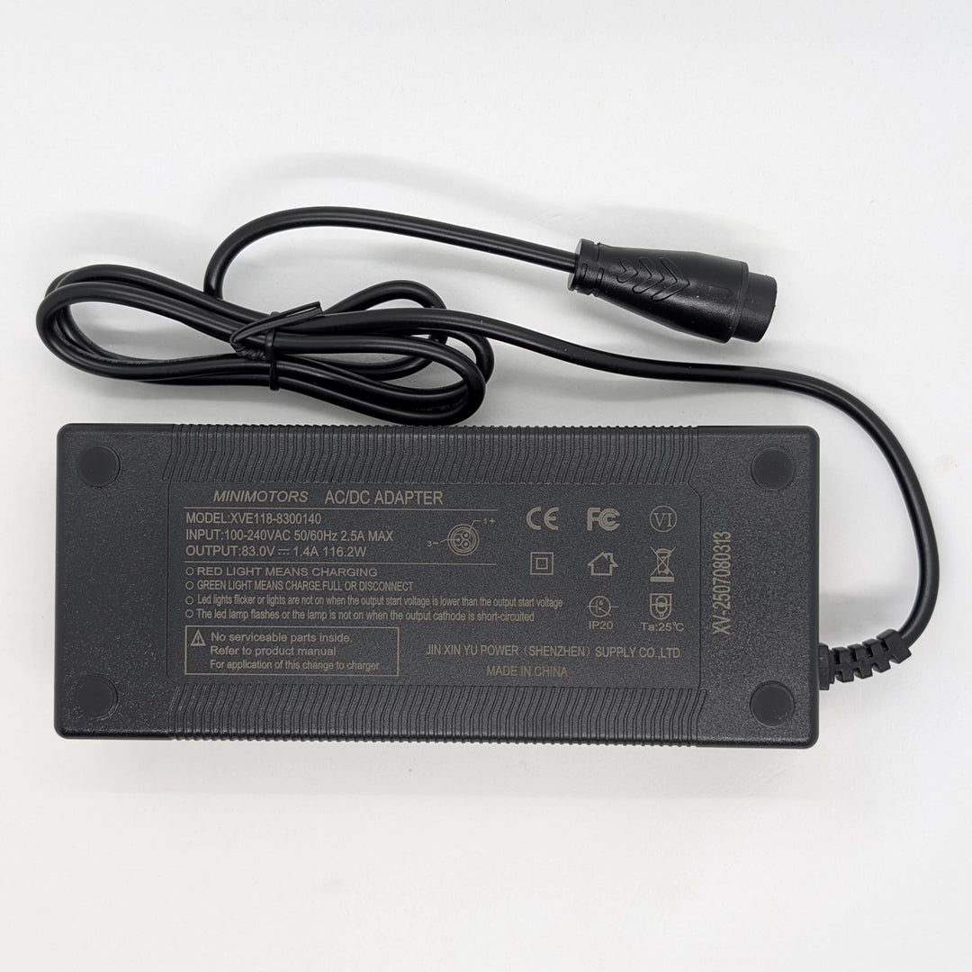 Genuine Minimotors XVE118-8300140 83V 1.4A electric scooter charger
