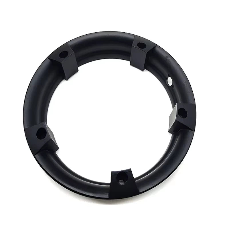 Front view of the Motor Hub Rim (NEW Version) for Kabbo Mantis 10/Mantis King GT, showing 5 holes for fitting and hole for inner tube placement