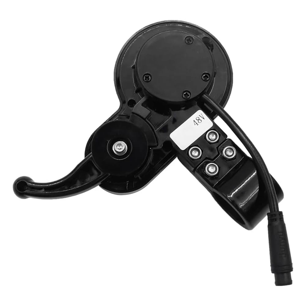Rear view of the NJ-AOXIONG AX-HB02 36V–48V Display Trigger Throttle with 6-Pin (male) julet connector plug