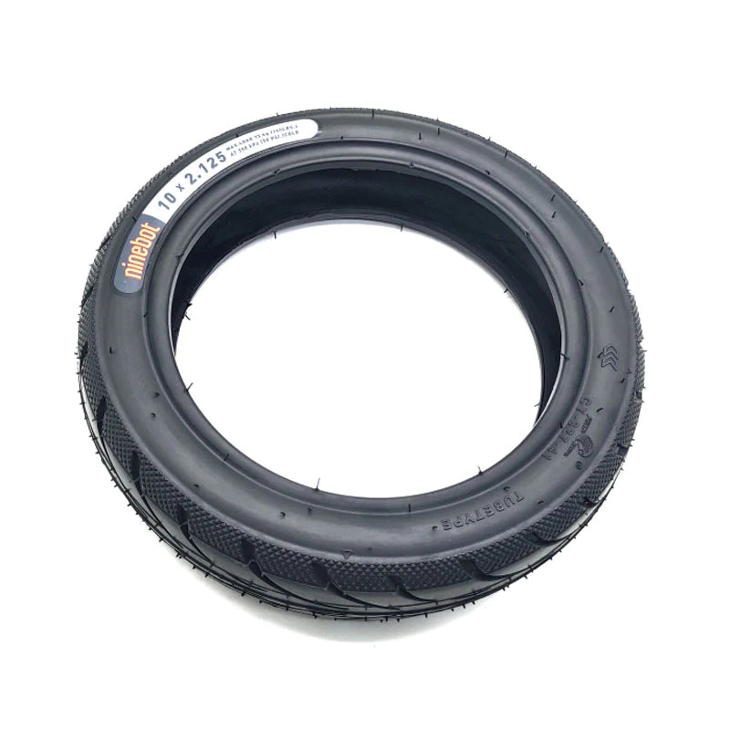 Angled view of Ninebot 10x2.125 Tyre, showing inner construction and genuine Ninebot branding.