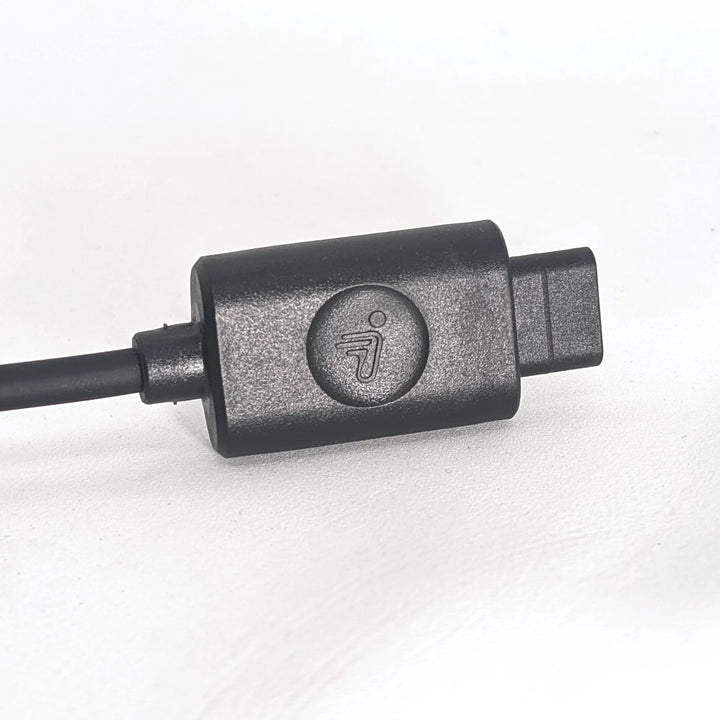 A side profile view of the Segway Ninebot GT1/GT2 flat-square 2-Pin charging plug.
