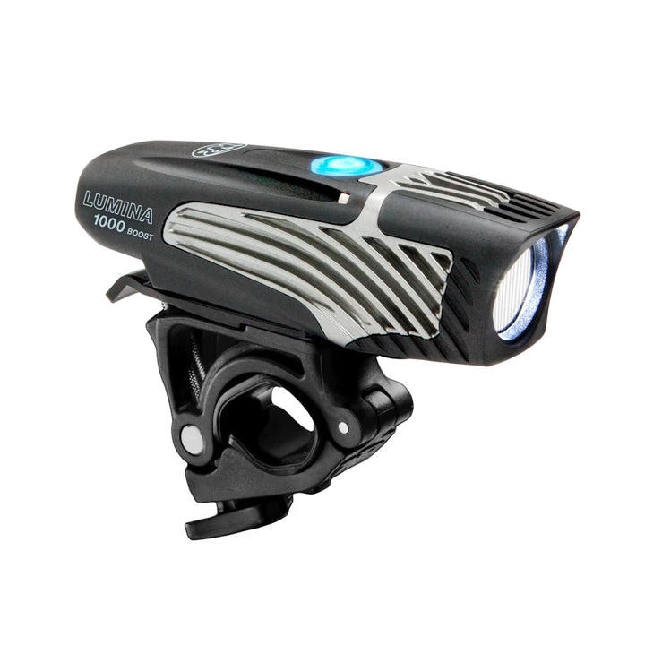 NiteRider Lumina 1000 Boost LED rechargeable headlight with durable handlebar mount.