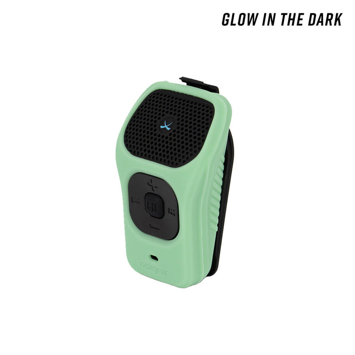 Glow in the dark silicone wrap skin fitted to the Noxgear 39g Bluetooth speaker.