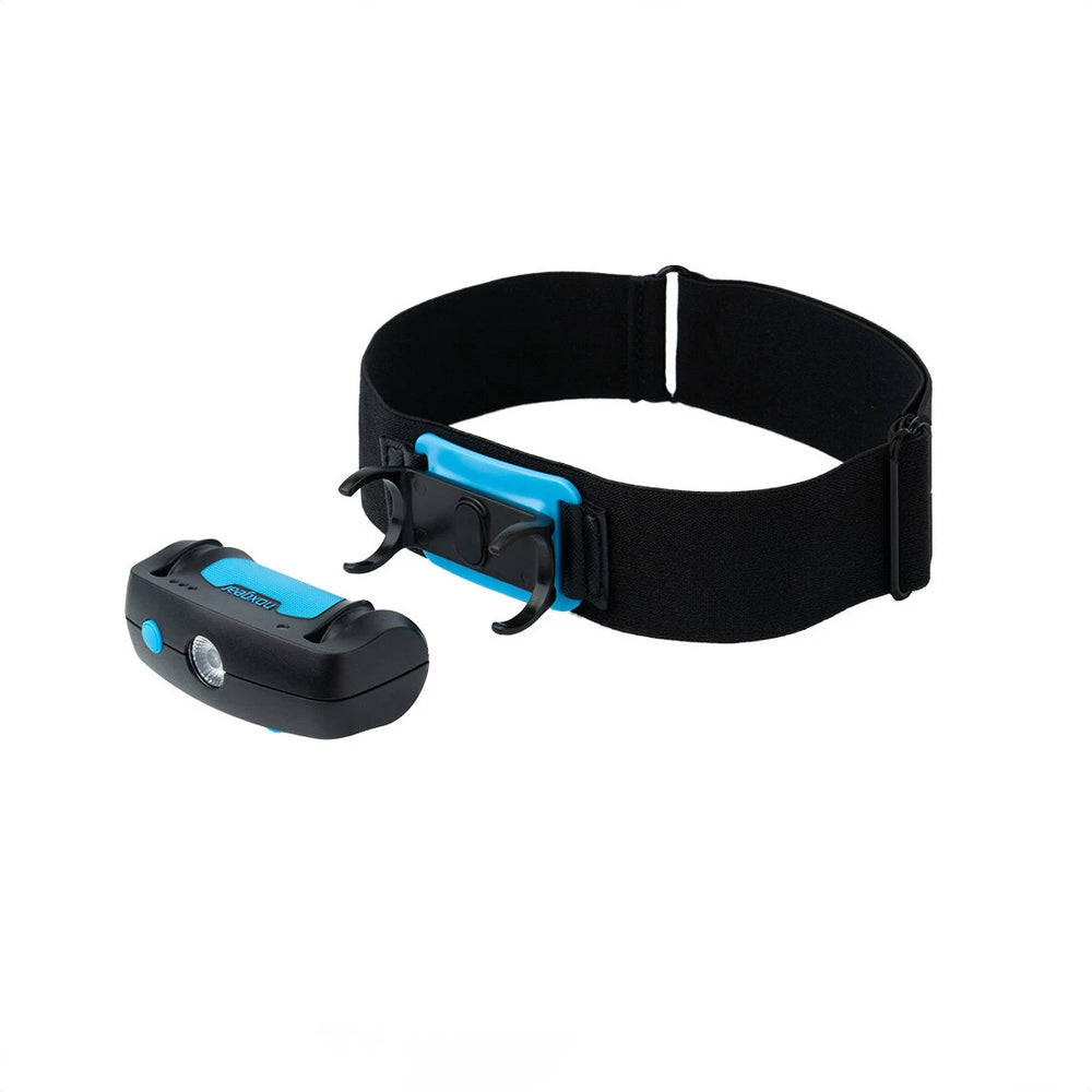 Noxgear 500 lumen head light removed from quick-release adjustable head strap