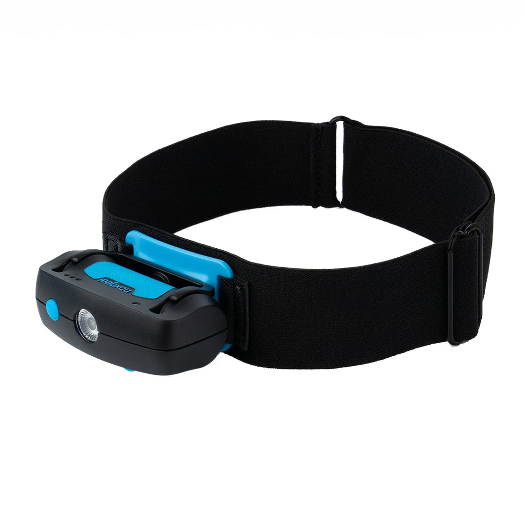 Noxgear 500 lumen USB-C rechargeable head light with adjustable no-bounce head strap