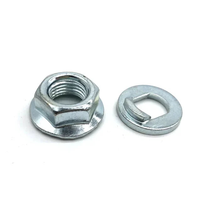 M12 nut and lock washer/torque washer, a replacement set compatible with various Xiaomi electric scooters.