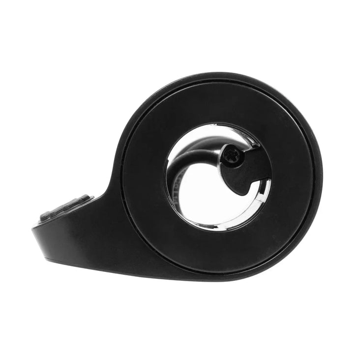 Side profile of original Ninebot E2, E2 Plus and E2 Pro thumb throttle replacement with integrated cable and OEM fitment design.