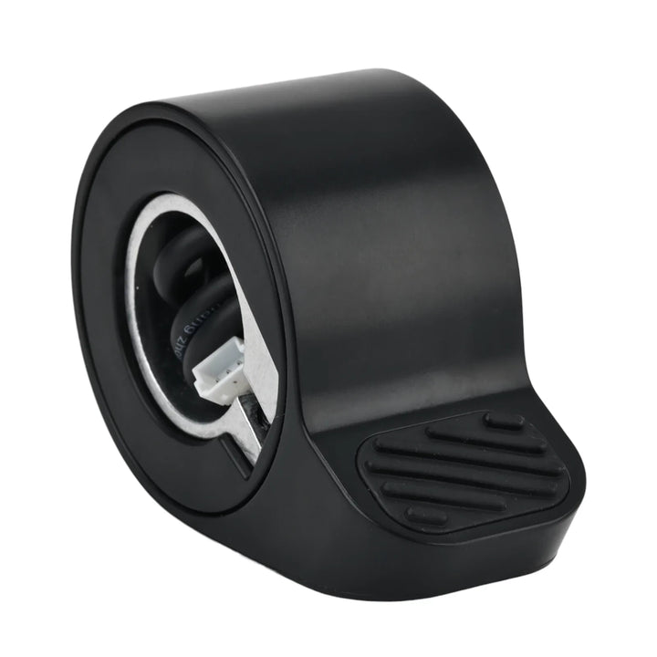 Front angled view of the Original Thumb Throttle for Segway Ninebot F2, F2 Plus & F2 Pro, with OEM rubber pad for original grip