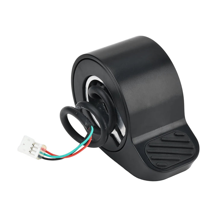 Side view of the OEM Thumb Throttle for Segway Ninebot F2, F2 Plus & F2 Pro, with three-pin connector plug.