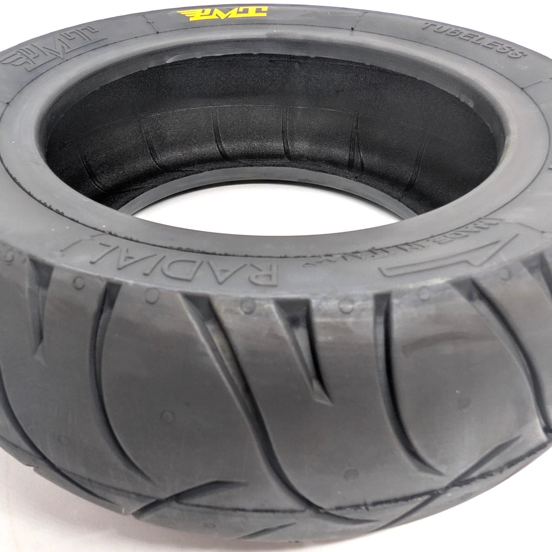 Angled inside view of the PMT 10x3.5" (85/250 R6.0) E-Fire Italian Radial Scooter Tyre