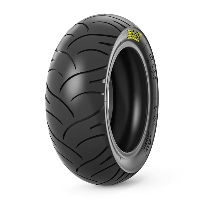 Hero shot of PMT 85/250R6.0 tyre tread pattern - urban grip and performance in a 103.5 Tyre, suitable for NAMI Klima