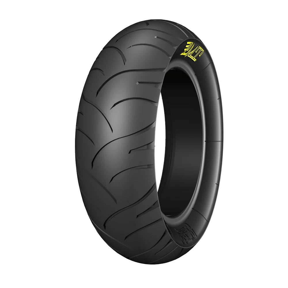 PMT 10" x 3.0" (75/250 R6.0) E-Fire Radial Tyre/Tire – High-performance Italian-made scooter tyre/tire designed for Bexly models. Offers excellent grip with Stradale tread pattern and universal compound. Optimized for 1.8-3 Bar (26-43 PSI) pressure.