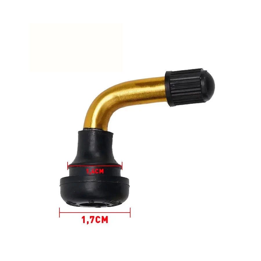 Side view of the PVR60 Tubeless valve, with a 1.4cm caliber and a 1.7cm base diameter
