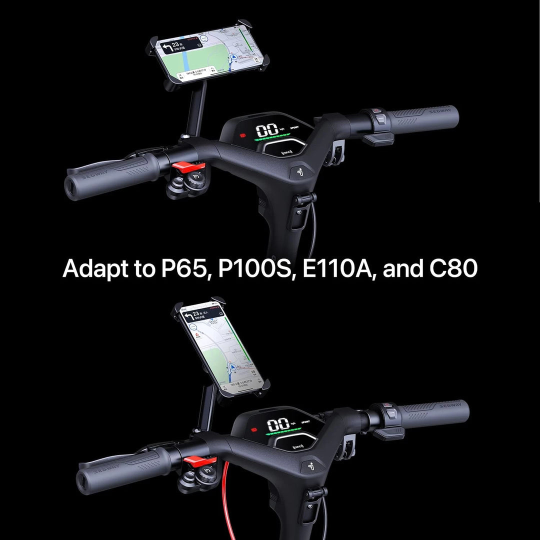 Ninebot phone holder compatible with P65 P100 E110A and C80 models