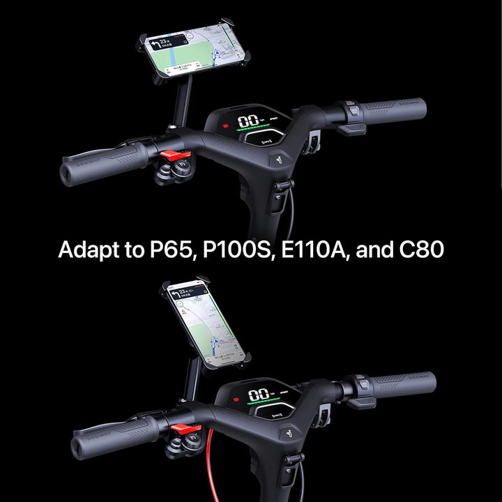 Ninebot phone holder compatible with P65 P100 E110A and C80 models