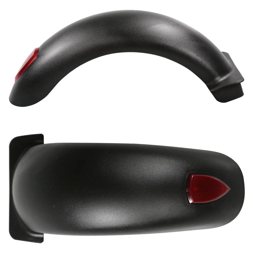 Composite image with top and side views of the OEM rear fender for Zero 9, Bexly 9, Grace 9 and T9 elecric scooters.