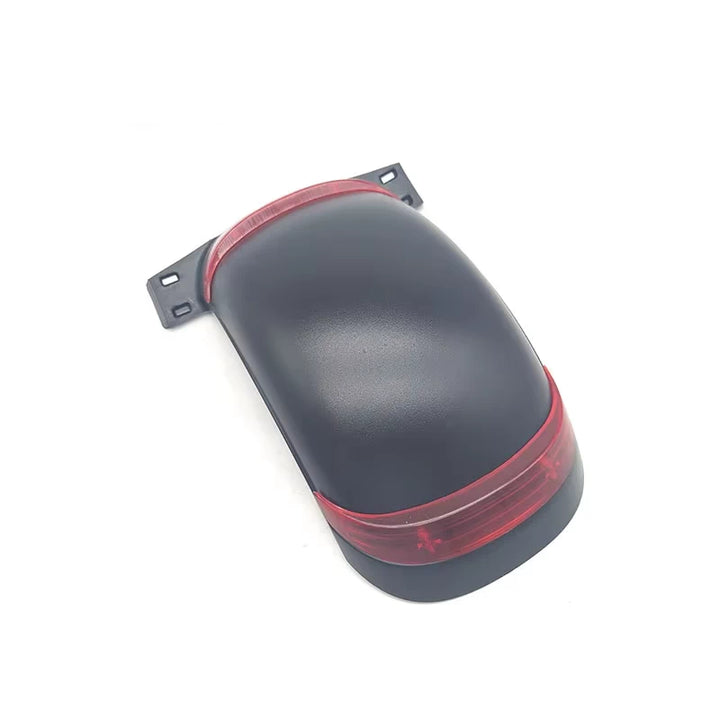 top rear view of Zero 10X / Bexly 10X mudguard showing matte finish and integrated reflector.