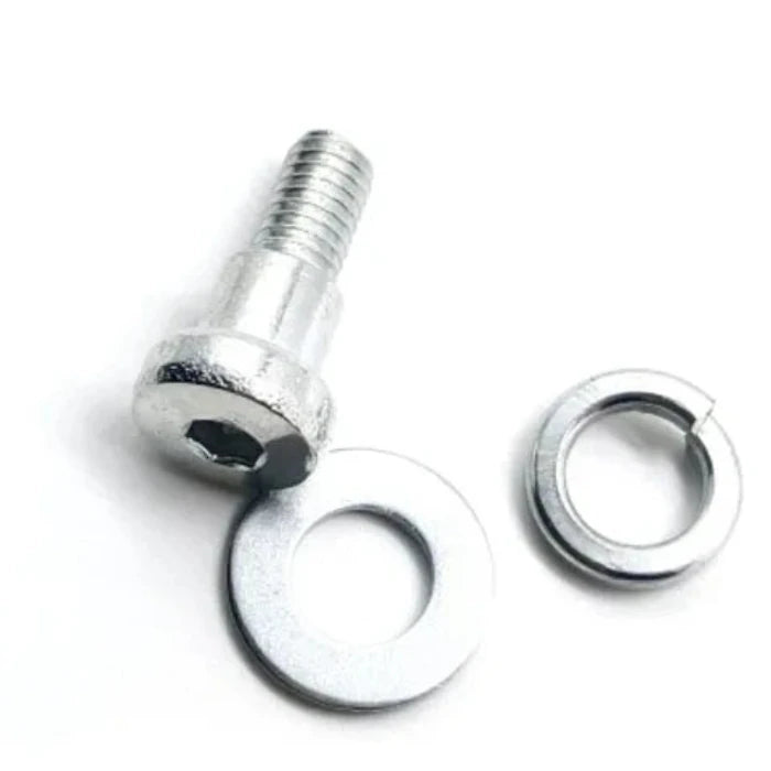 Rear wheel bolt assembly for M365 Pro 1s, showing washers alongside the screw.