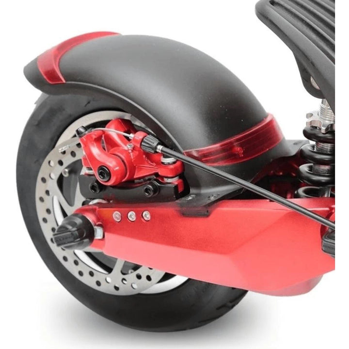 Replacement rear fender fitted to a Zero 10X Electric Scooter
