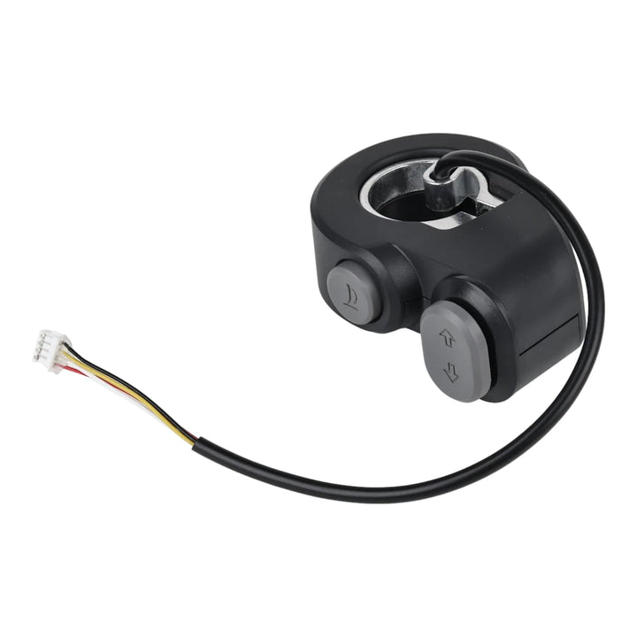 Handlebar clamp mounting & wiring exit detail Segway Ninebot Max G2 horn switch