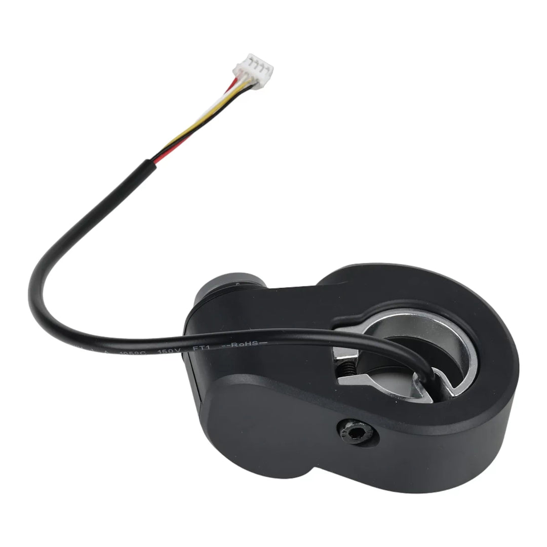 Underside view of Segway Ninebot Max G2 handlebar horn switch