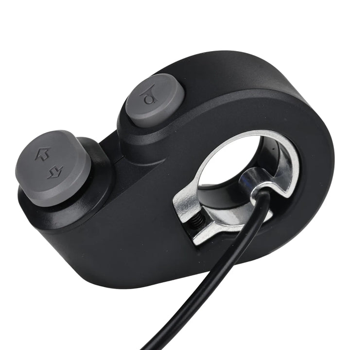 Close up of horn button and indicator switch Segway Ninebot Max G2