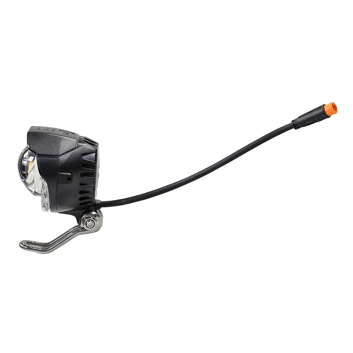 Side profile view of TL985 Kaabo Mantis headlight, showing cable length and mounting bracket