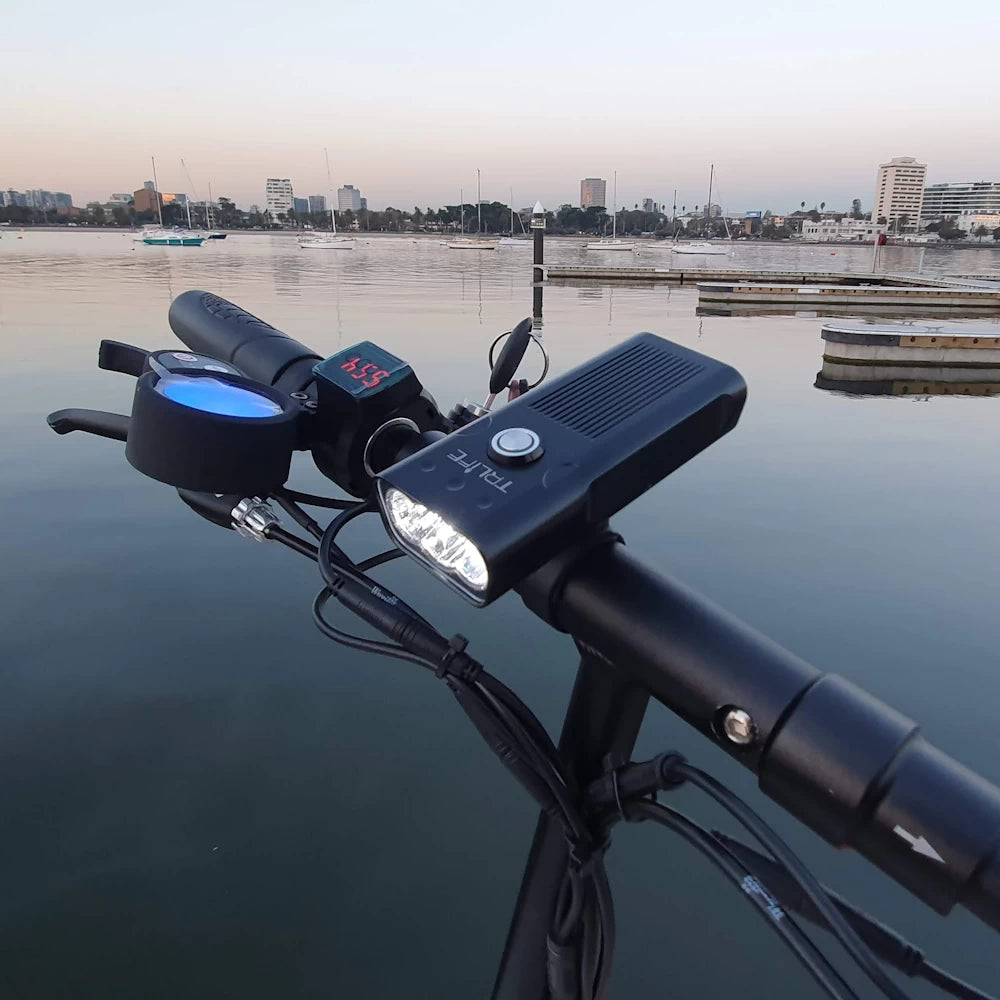 Light TRLIFE 5200mAh USB Rechargeable LED Bike Light IPX5 Waterproo EcoMotion Electric Scooters