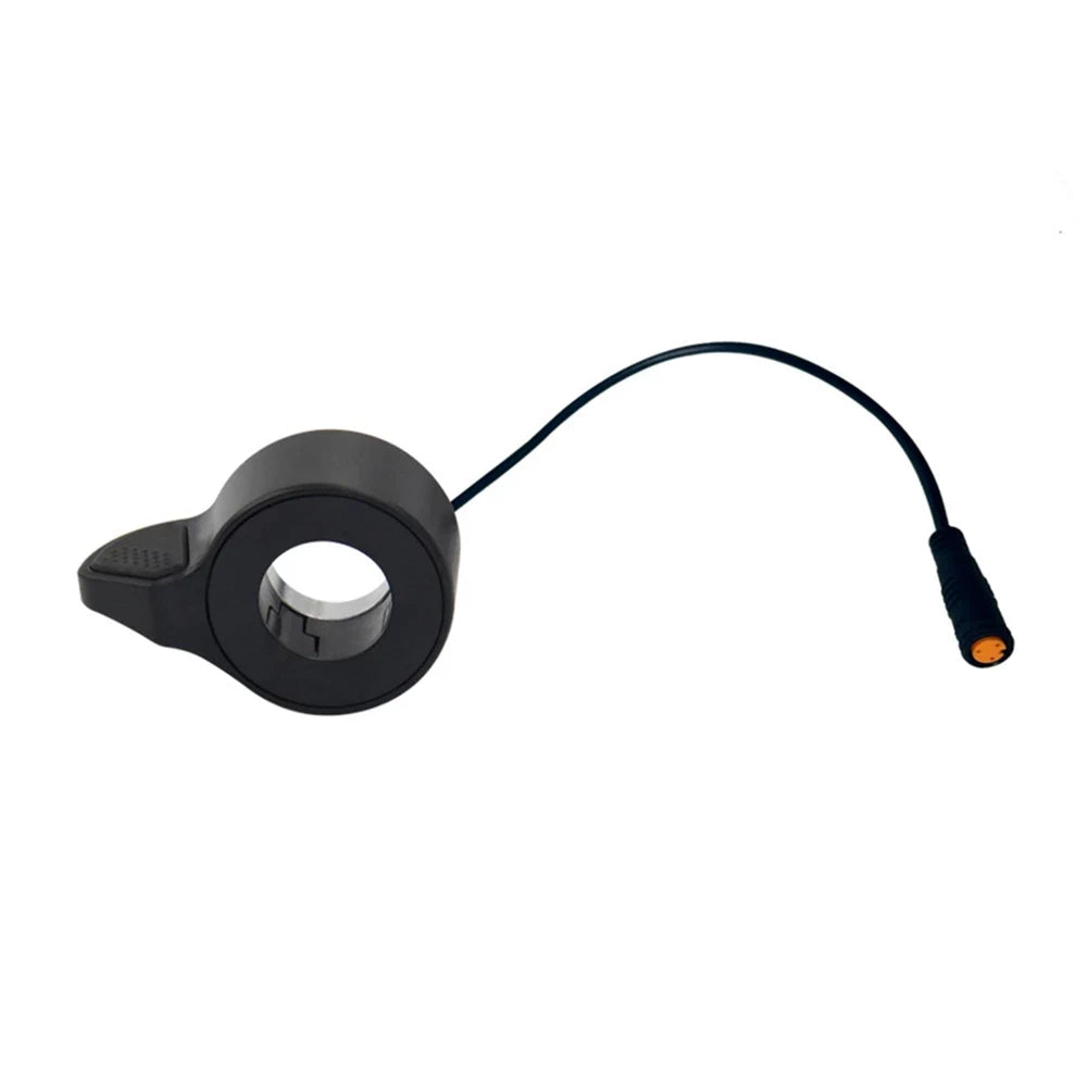 Bafang 270X thumb throttle showing 31cm cable and waterproof Julet plug