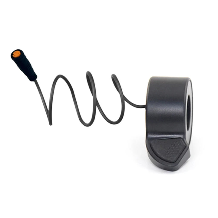 Bafang 270X thumb throttle showing 31cm cable and waterproof 3-Pin Female Julet plug