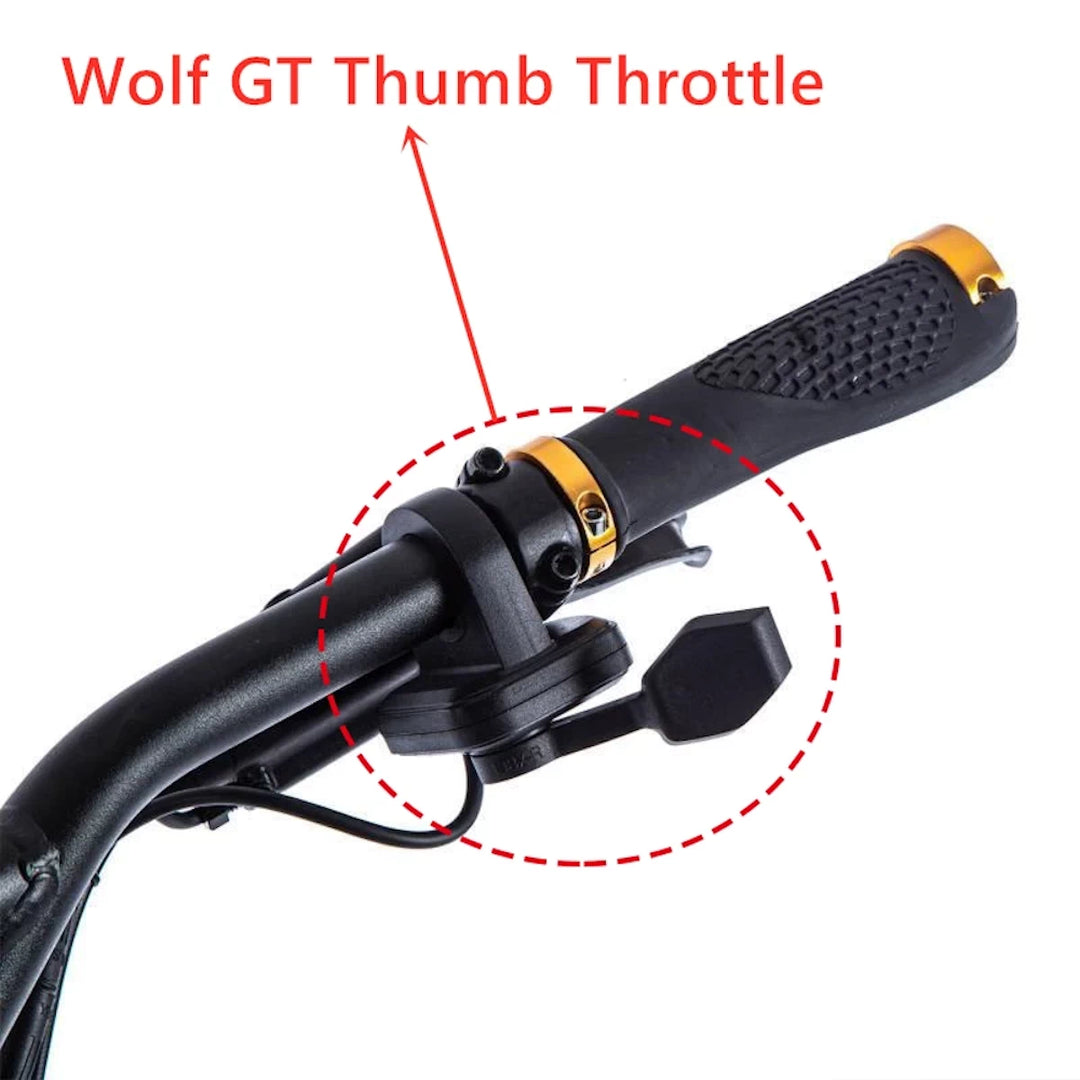 108X-R right hand thumb throttle for Kaabo Wolf King GT Pro with 3-pin waterproof Julet connector