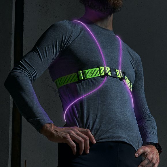 Tracer 2 LED Safety Vest - Front (purple)