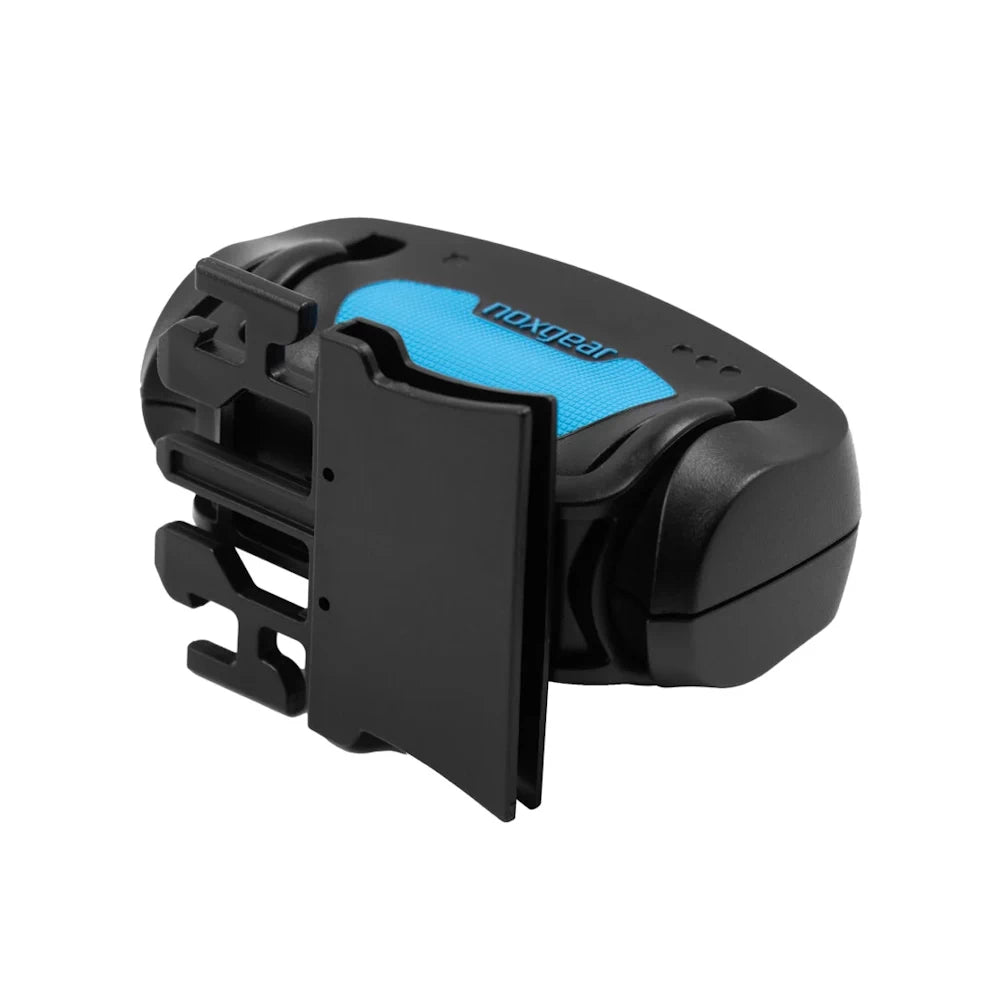 NoxGear Tracer Lamp fully clipped into the adjustable mount – rear view of assembled product