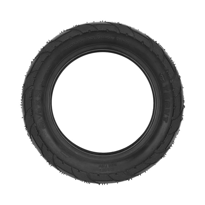 Side profile view of TUOVT 8.5x3 Outer tyre for Vsett 9, showing tyre specifications and directional arrow for correct installation.