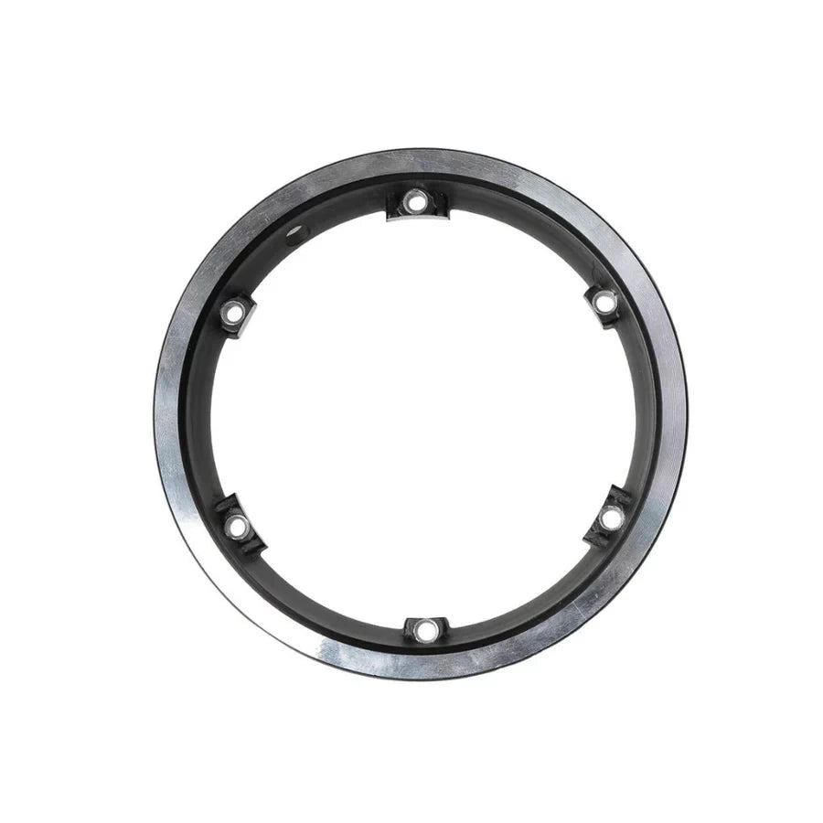 Front view of VSETT 10 detachable motor hub rim showing 6 mounting holes.