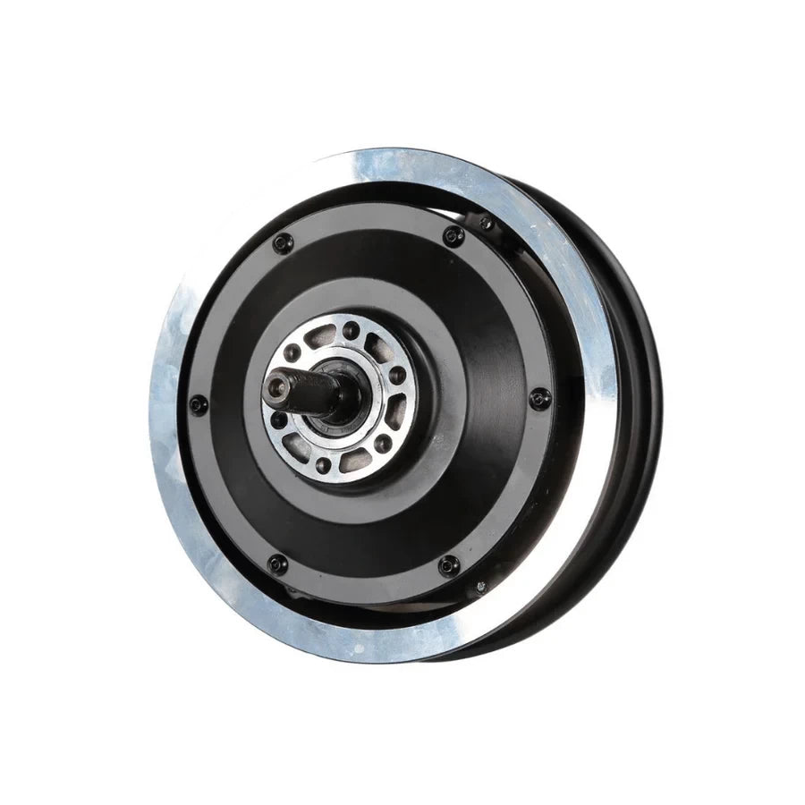 Rear view of aluminium motor ring attached to VSETT 10 motor.