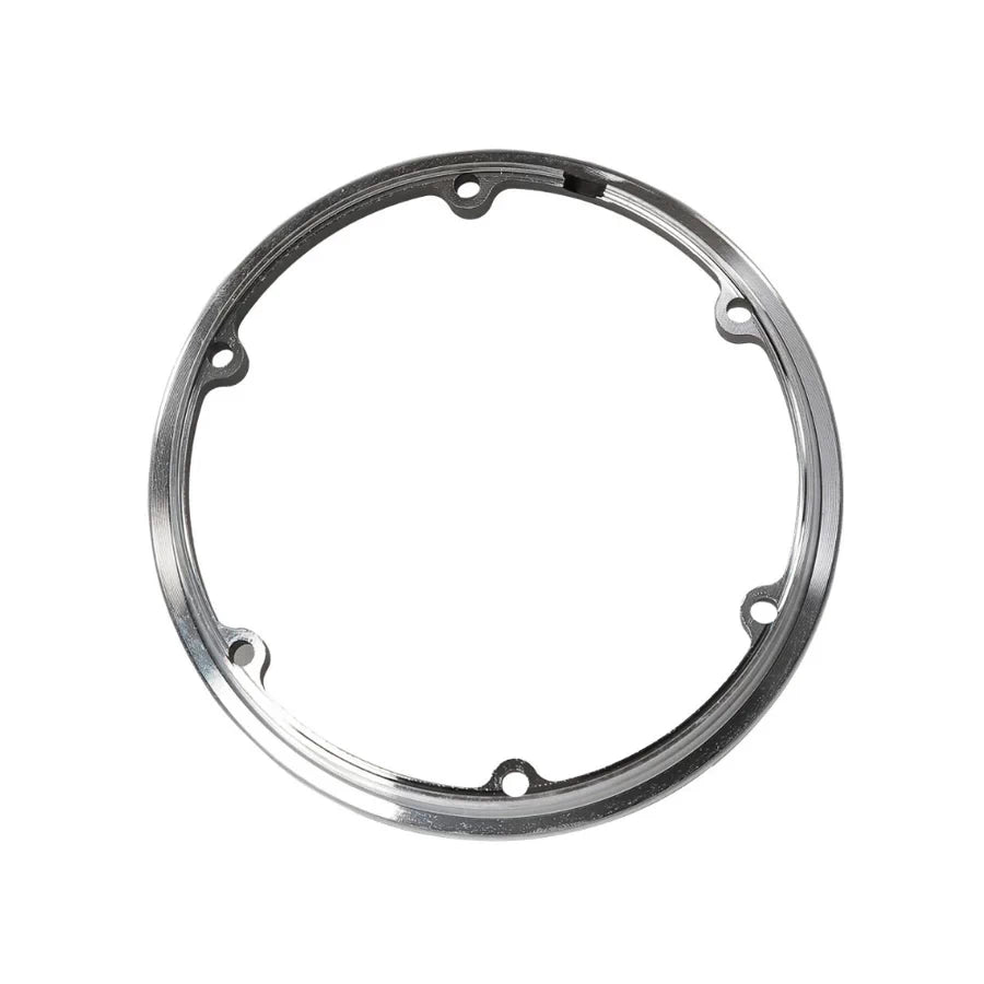 Rear polished view of detachable aluminium hub rim for VSETT 9+.