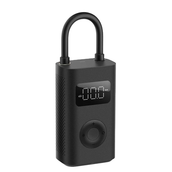 Xiaomi 1S Digital Air Pump with compact design and easy-to-use control buttons, ideal for inflating car, bike, and scooter tyres with precision and convenience.