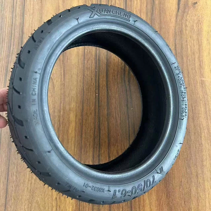 angled view 70/50-6.1 tubeless tyre for Dualtron Mini Popular electric scooter tyre EcoMotion