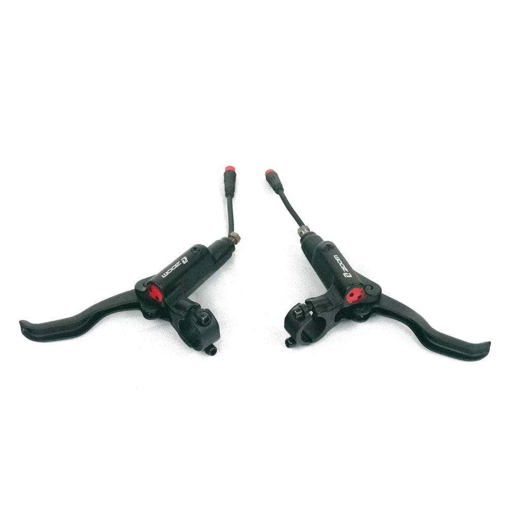 Detailed image of Zoom Hydraulic Brake Levers highlighting the ergonomic design and durable build.