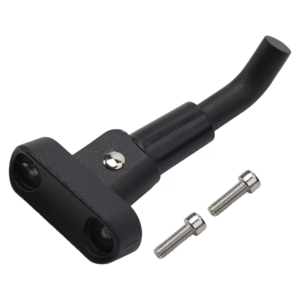 Angled view of aftermarket replacement kickstand for Segway Ninebot F Series electric scooters.