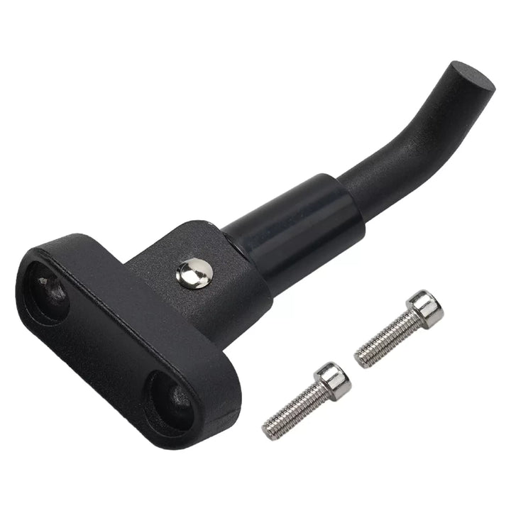 Angled view of aftermarket replacement kickstand for Segway Ninebot F Series electric scooters.
