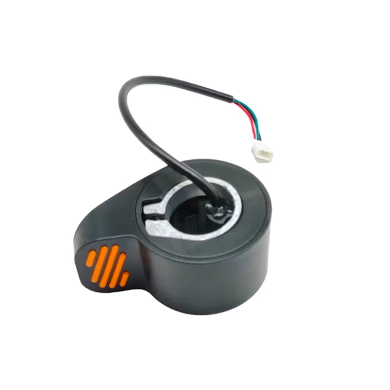 OEM-style connector on aftermarket thumb throttle compatible with Segway Ninebot F20, F25, F30 and F40.