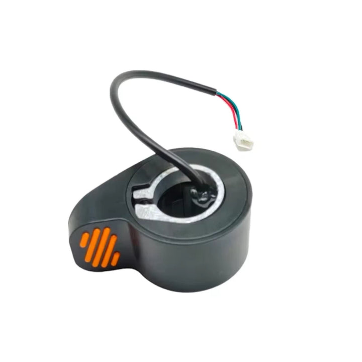 OEM-style connector on aftermarket thumb throttle compatible with Segway Ninebot F20, F25, F30 and F40.