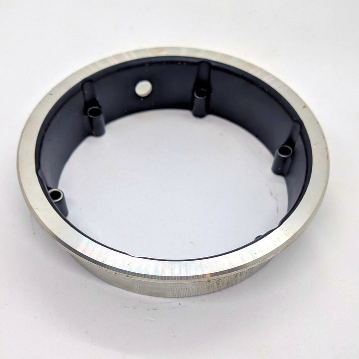 Angled view of the OEM detachable motor rim for Bexly Raven (M9)