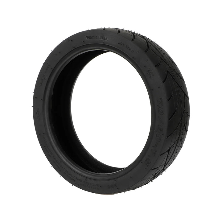 Angled view of CORDIAL 70/60-7.5 heavy-duty pneumatic tyre with directional road tread.