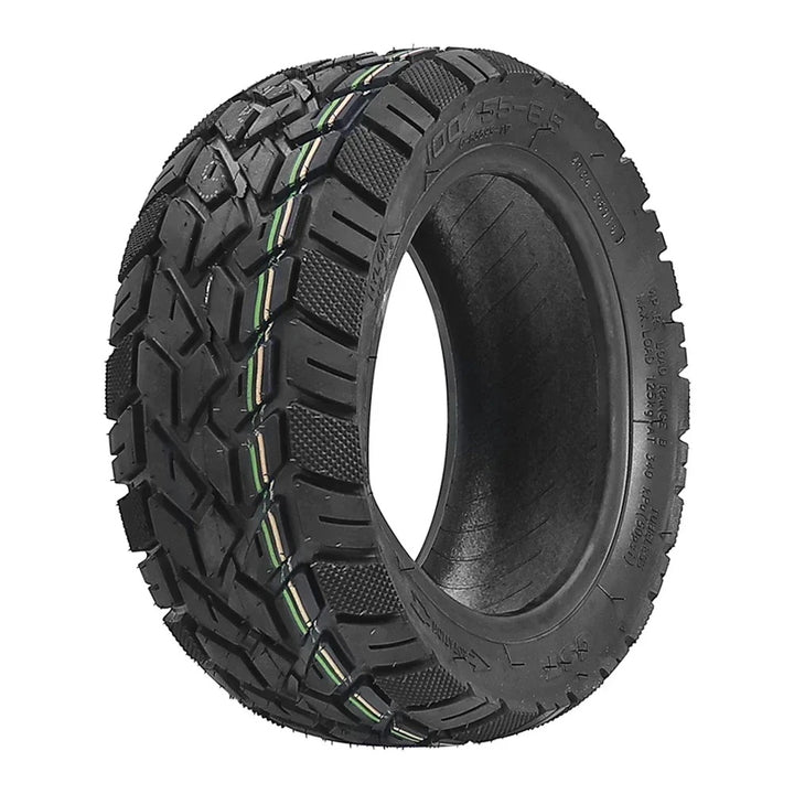 Angled view CST 100/55-6.5 heavy-duty tubeless off-road tyre suitable for high-performance electric scooters